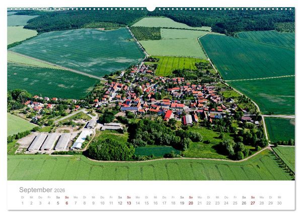 Produktbild: Harzvorland Luftbilder 2026 (hochwertiger Premium Wandkalender 2026 DIN A2 quer), Kunstdruck in Hochglanz