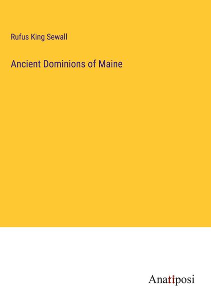 Produktbild: Ancient Dominions of Maine