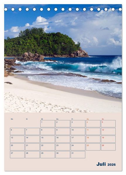 Produktbild: Mahe - Inselparadies der Seychellen (Tischkalender 2026 DIN A5 hoch), CALVENDO Monatskalender