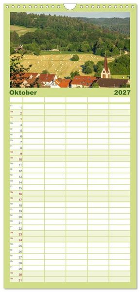 Produktbild: Familienplaner 2027 - G&uuml;ttingen im Hegau mit 5 Spalten (Wandkalender, 21 x 45 cm) CALVENDO