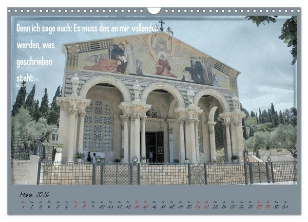 Produktbild: Mit der Bibel in der Hand durch das Heilige Land - Jerusalem (Wandkalender 2026 DIN A3 quer), CALVENDO Monatskalender