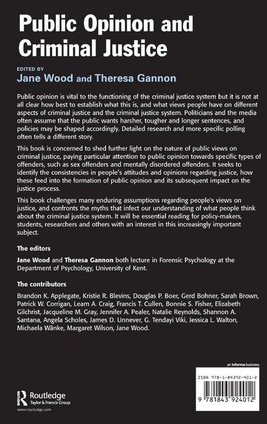 Produktbild: Public Opinion and Criminal Justice