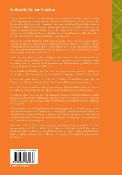 Produktbild: Handbuch f&uuml;r Salesforce-Architekten