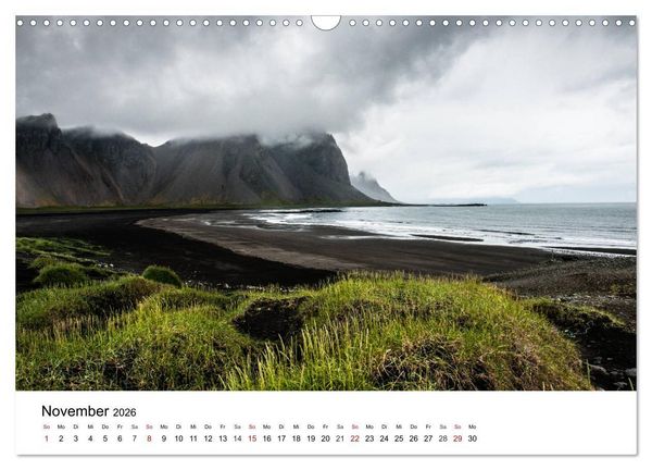 Produktbild: Island - rauhe Sch&ouml;nheit zum Verlieben (Wandkalender 2026 DIN A3 quer), CALVENDO Monatskalender