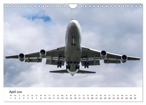 Produktbild: Boeing 747 Kalender (Wandkalender 2026 DIN A4 quer), CALVENDO Monatskalender