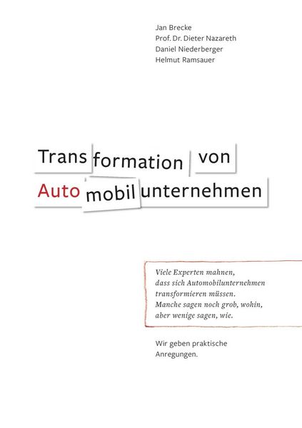 Produktbild: Transformation von Automobilunternehmen
