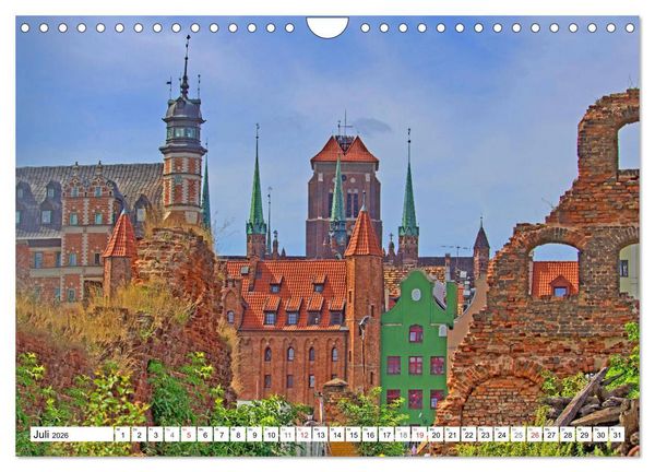 Produktbild: Danzig - Eine historische Sch&ouml;nheit (Wandkalender 2026 DIN A4 quer), CALVENDO Monatskalender