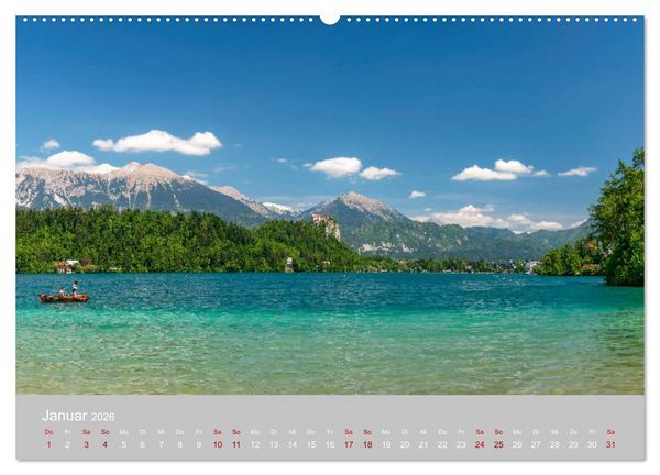 Produktbild: Die Julischen Alpen (hochwertiger Premium Wandkalender 2026 DIN A2 quer), Kunstdruck in Hochglanz