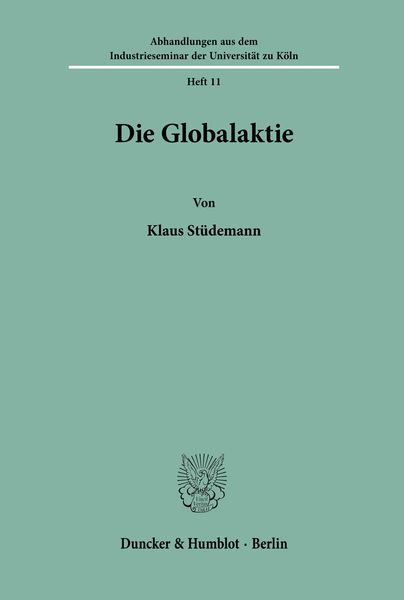 Produktbild: Die Globalaktie.