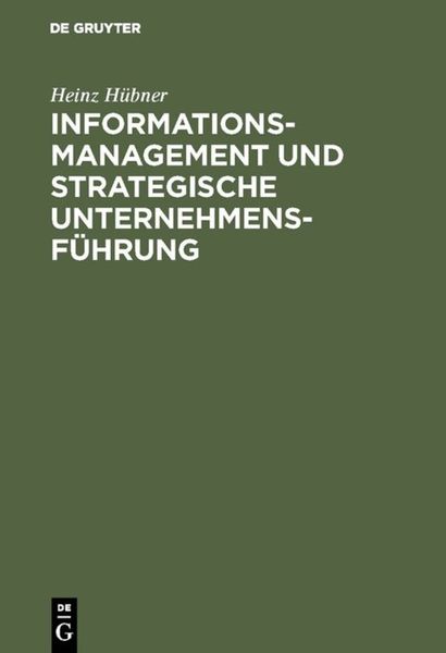 Produktbild: Informationsmanagement und strategische Unternehmensf&uuml;hrung