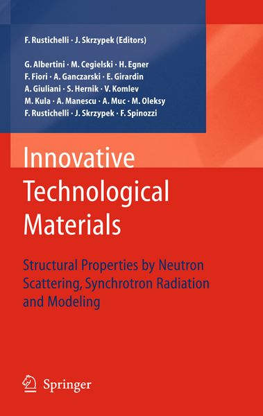 Produktbild: Innovative Technological Materials