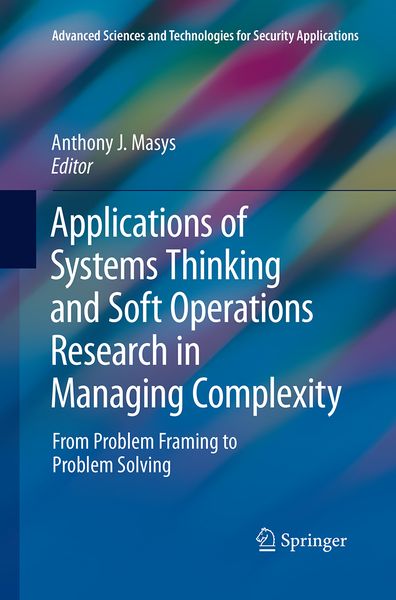 Produktbild: Applications of Systems Thinking and Soft Operations Research in Managing Complexity