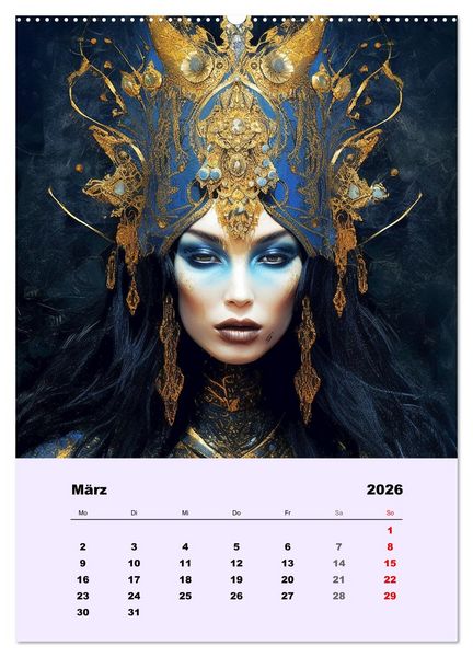 Produktbild: Magische Reise zu mystischen Wesen. Keltische Fantasie-Gestalten (Wandkalender 2026 DIN A2 hoch), CALVENDO Monatskalender