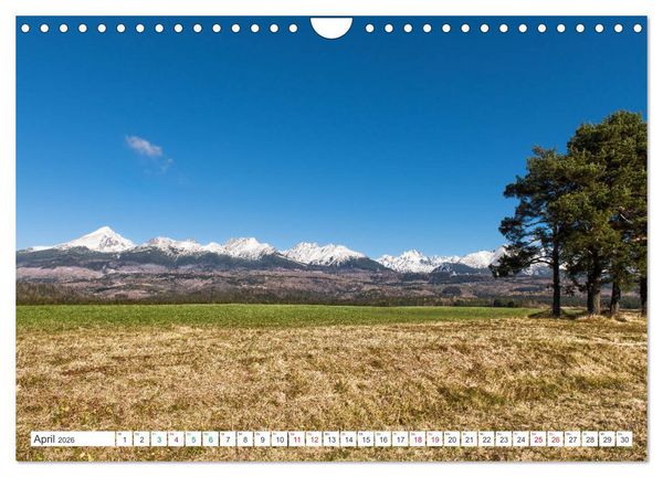 Produktbild: Slowakei - Die Sch&ouml;nheit der Tatra Gebirge (Wandkalender 2026 DIN A4 quer), CALVENDO Monatskalender