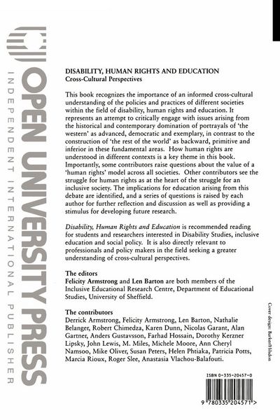 Produktbild: Disability, Human Rights and Education