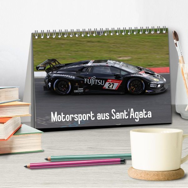 Produktbild: Motorsport aus Sant&rsquo;Agata (Tischkalender 2025 DIN A5 quer), CALVENDO Monatskalender