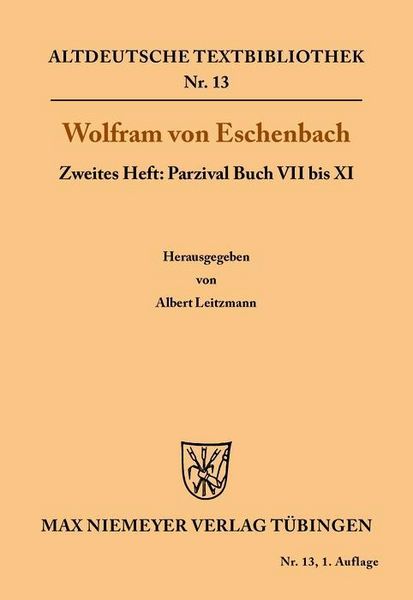 Produktbild: Parzival Buch VII bis XI