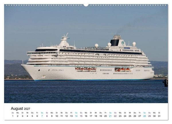 Produktbild: Riesen der Meere - Kreuzfahrtschiffe (hochwertiger Premium Wandkalender 2027 DIN A2 quer), Kunstdruck in Hochglanz