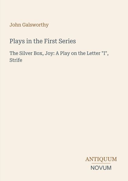 Produktbild: Plays in the First Series