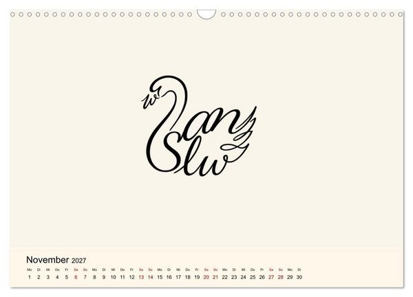 Produktbild: Buchstabentiere (Wandkalender 2027 DIN A3 quer), CALVENDO Monatskalender