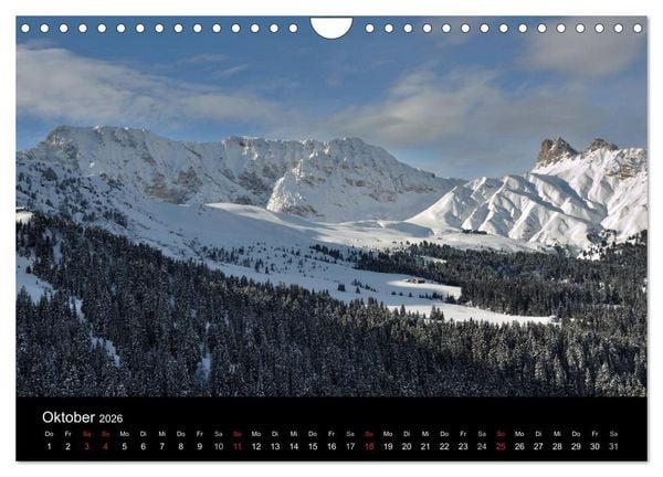 Produktbild: Die Seiser Alm im Winter (Wandkalender 2026 DIN A4 quer), CALVENDO Monatskalender