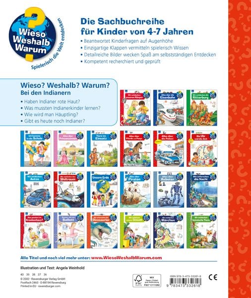 Produktbild: Wieso? Weshalb? Warum? Band 18 - Bei den Indianern