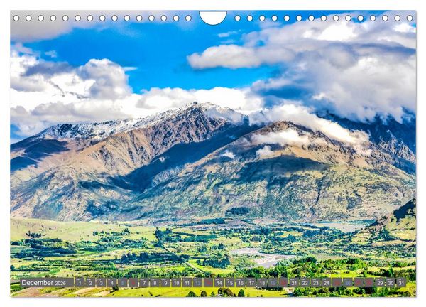Produktbild: A journey from Auckland to Queenstown (Wall Calendar 2026 DIN A4 landscape), CALVENDO 12 Month Wall Calendar