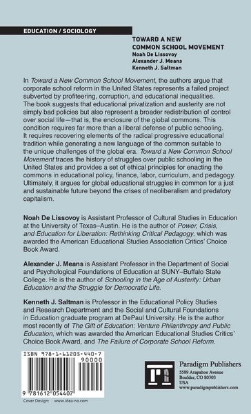 Produktbild: Toward a New Common School Movement