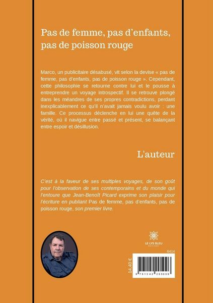 Produktbild: Jean-Beno&icirc;t Picard: Pas de femme, pas d'enfants, pas de pois