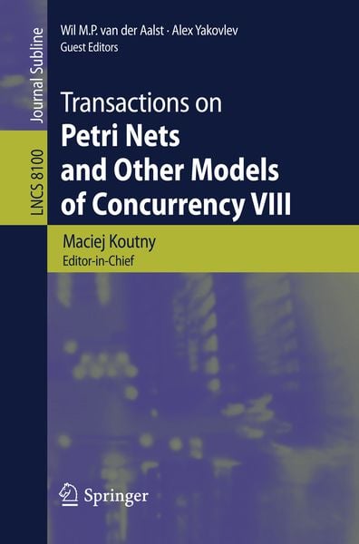 Produktbild: Transactions on Petri Nets and Other Models of Concurrency VIII