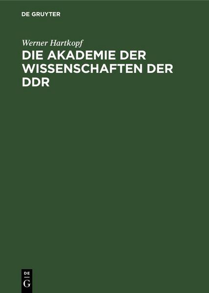 Produktbild: Die Akademie der Wissenschaften der DDR