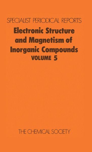 Produktbild: Electronic Structure and Magnetism of Inorganic Compounds