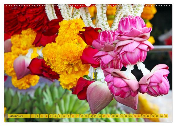 Produktbild: Farbenfrohes Thailand (Wandkalender 2026 DIN A2 quer), CALVENDO Monatskalender