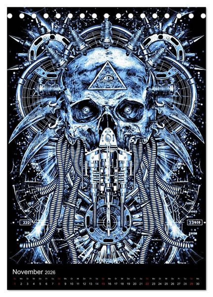 Produktbild: BLOODBOY/DARK ILLUSTRATION (Tischkalender 2026 DIN A5 hoch), CALVENDO Monatskalender