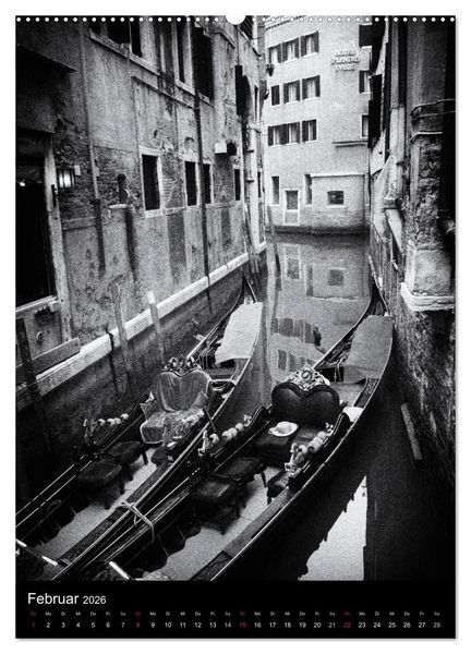 Produktbild: Venice Noir - Das etwas andere Venedig (hochwertiger Premium Wandkalender 2026 DIN A2 hoch), Kunstdruck in Hochglanz