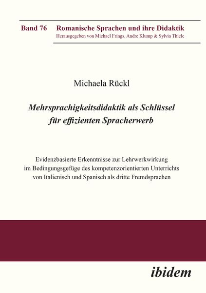 Mehrsprachigkeitsdidaktik als Schlüssel für effizienten Spracherwerb, Taschenbuch von Michaela Rückl, Ibidem, 9783838212647