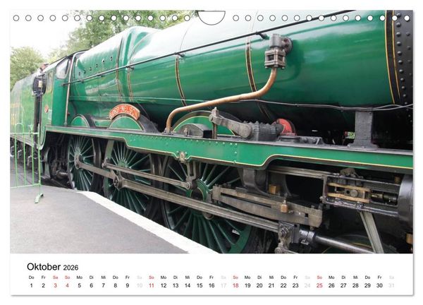 Produktbild: Nostalgische Eisenbahnen Englands (Wandkalender 2026 DIN A4 quer), CALVENDO Monatskalender