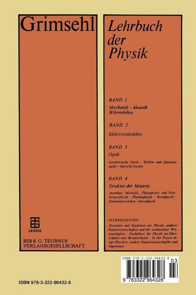 Produktbild: Grimsehl Lehrbuch der Physik