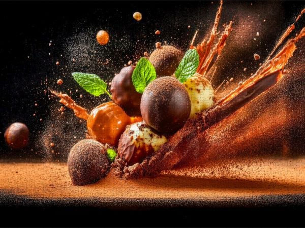 Produktbild: CALVENDO Puzzle Pralinen und Schokolade | 1000 Teile Lege-Gr&ouml;&szlig;e 64x48cm Foto-Puzzle f&uuml;r gl&uuml;ckliche Stunden