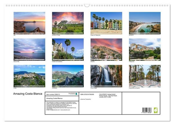 Produktbild: Amazing Costa Blanca (Wall Calendar 2027 DIN A2 landscape), CALVENDO 12 Month Wall Calendar