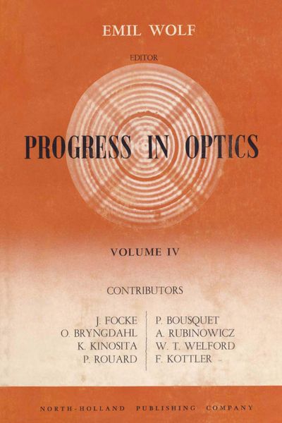 Produktbild: Progress in Optics