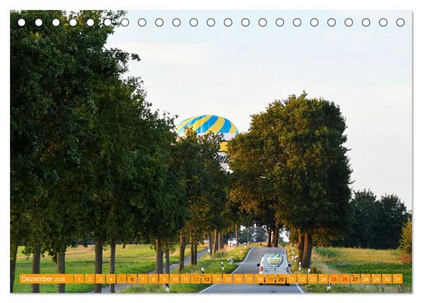 Produktbild: Hei&szlig;luftballone - Bunte Riesen im Norden (Tischkalender 2026 DIN A5 quer), CALVENDO Monatskalender