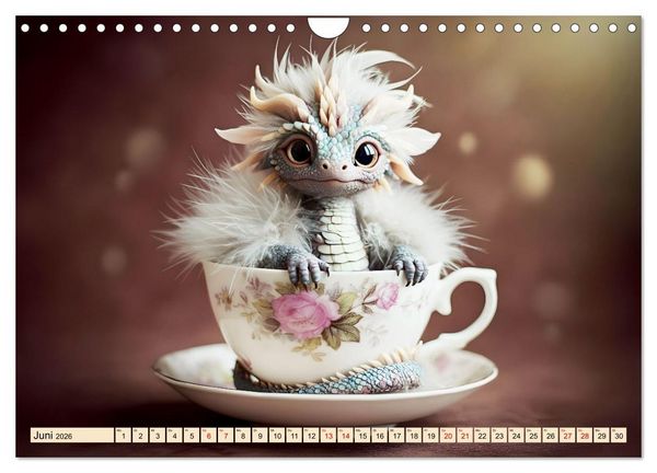 Produktbild: S&uuml;&szlig;e Babydrachen (Wandkalender 2026 DIN A4 quer), CALVENDO Monatskalender