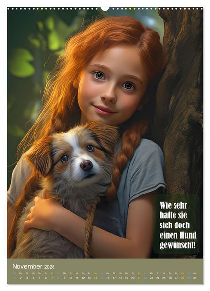 Produktbild: Lily und der Wunschbaum (Wandkalender 2026 DIN A2 hoch), CALVENDO Monatskalender