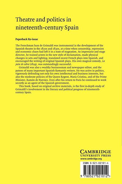 Produktbild: Theatre and Politics in Nineteenth-Century Spain