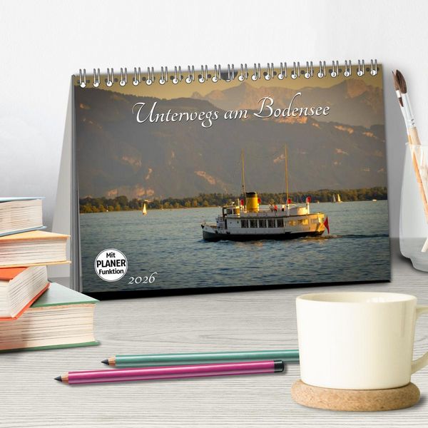 Produktbild: Unterwegs am Bodensee (Tischkalender 2026 DIN A5 quer), CALVENDO Monatskalender