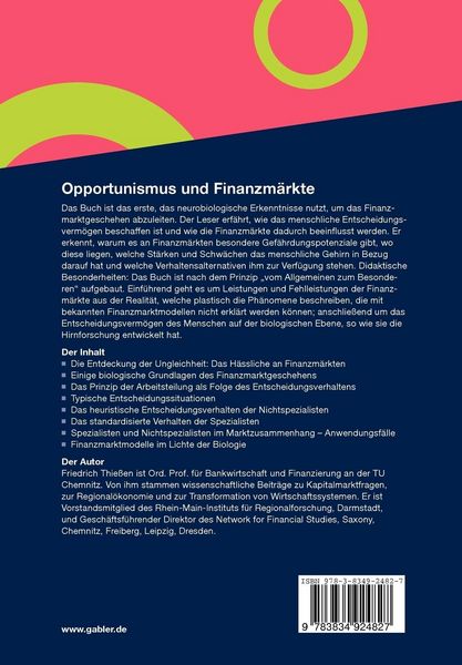 Produktbild: Opportunismus und Finanzm&auml;rkte