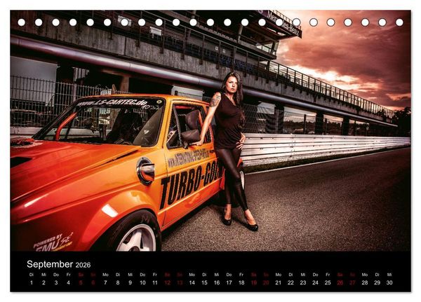 Produktbild: Cars and Girls (Tischkalender 2026 DIN A5 quer), CALVENDO Monatskalender