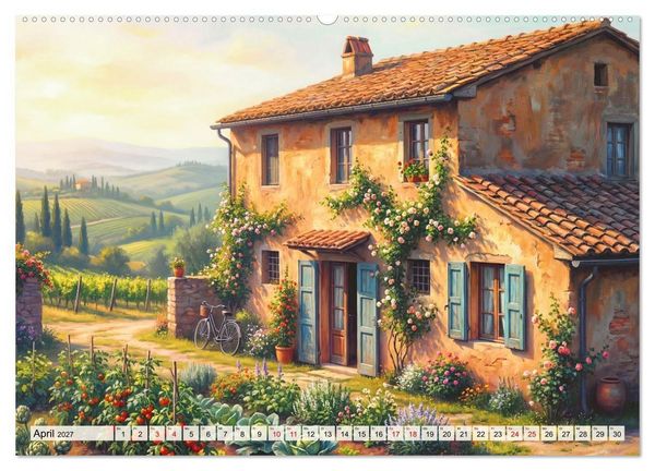 Produktbild: Auf dem Land - Eine Reise in die F&uuml;nfzigerjahre (hochwertiger Premium Wandkalender 2027 DIN A2 quer), Kunstdruck in Hochglanz