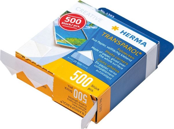 Produktbild: HERMA Fotoecken transparent 20x20mm 500 St&uuml;ck
